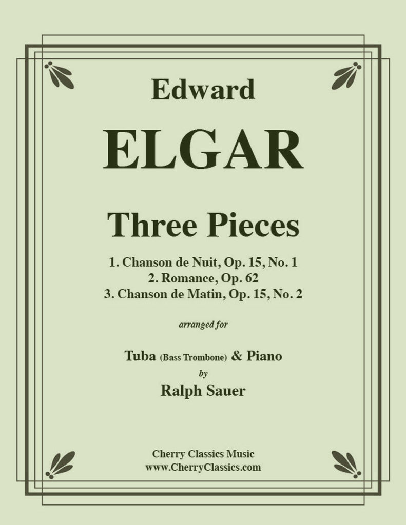 Elgar - Three Pieces for Tuba or Bass Trombone and Piano - Cherry Classics Music