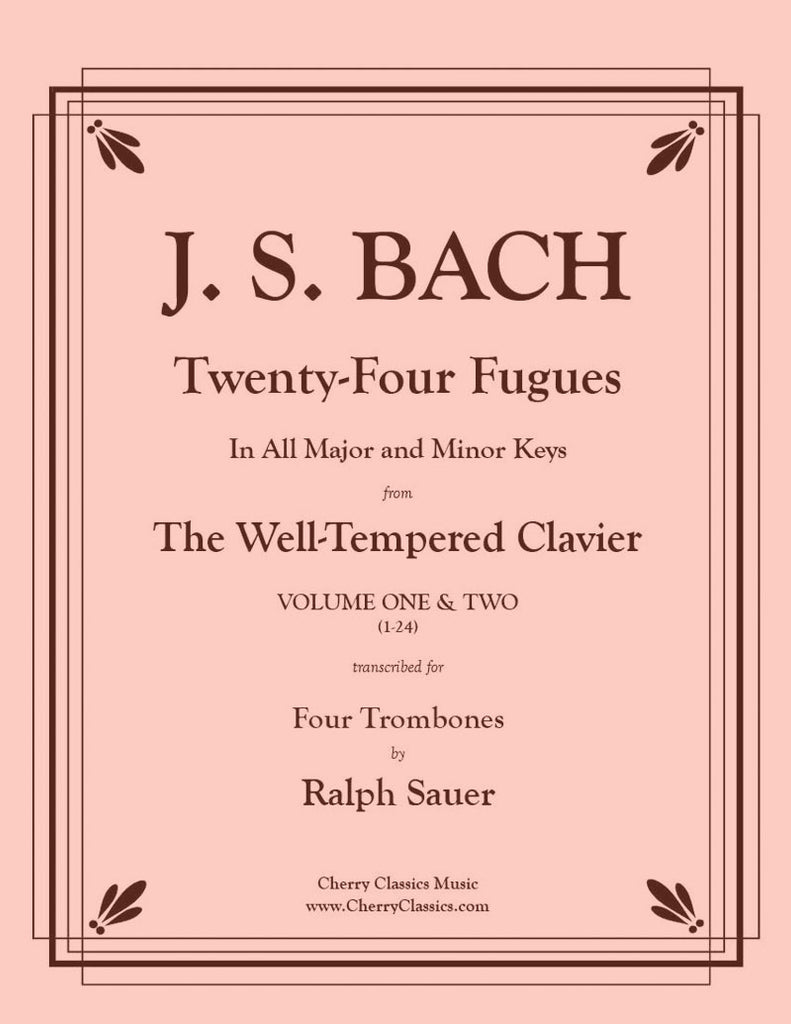 Bach　For　WTC　Cherry　from　Fugues　Quartet　Twenty-Four　Classics　Trombone　the　–　Vol.　Music