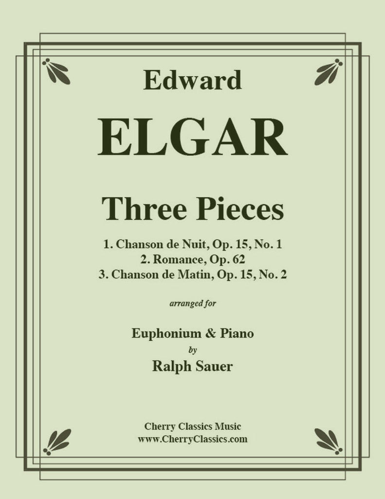 Elgar - Three Pieces for Euphonium and Piano - Cherry Classics Music