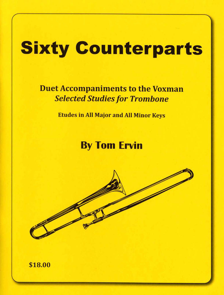 Ervin - Sixty Counterparts Voxman Trombone Duets - Cherry Classics Music