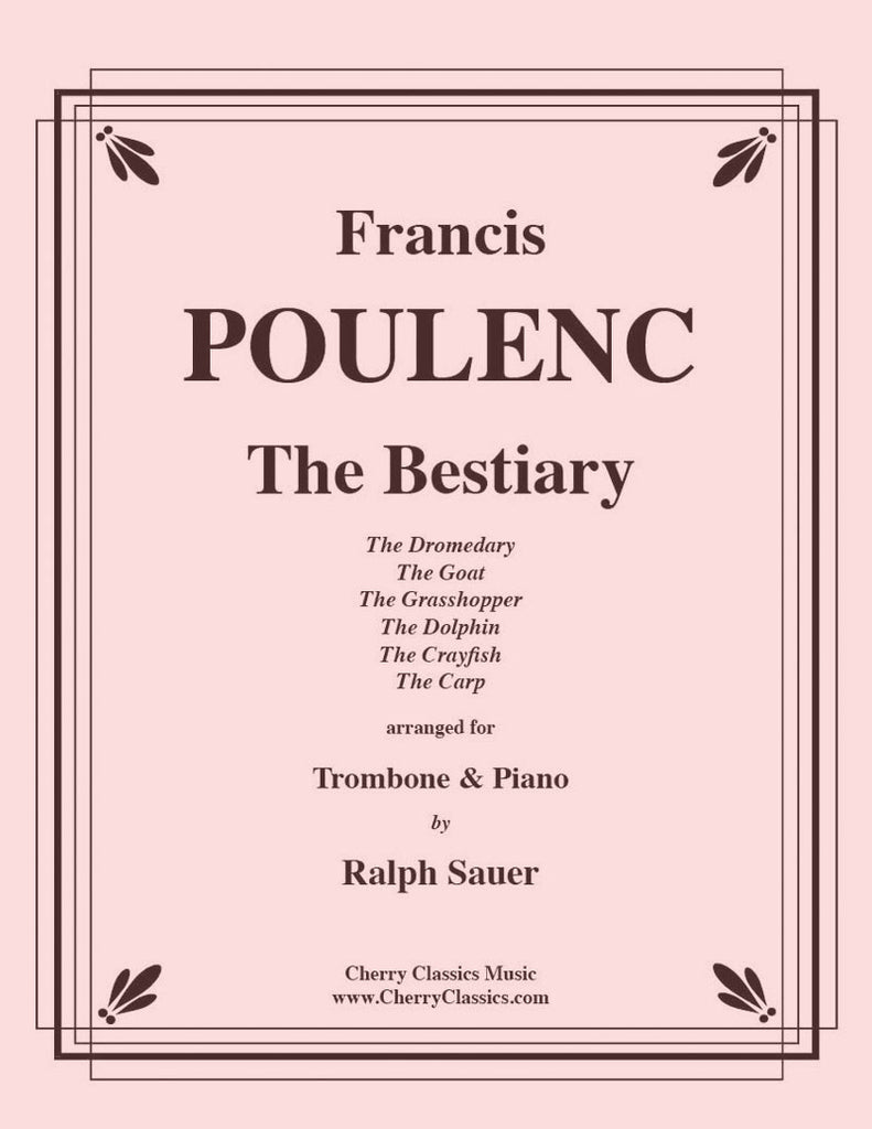 Poulenc - The Bestiary for Trombone and Piano - Cherry Classics Music