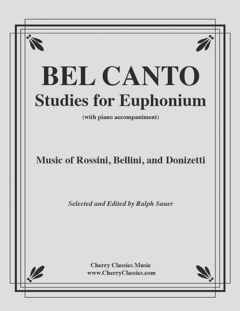 Various - Thirteen Bel Canto Studies for Euphonium with Piano accompaniment - Cherry Classics Music