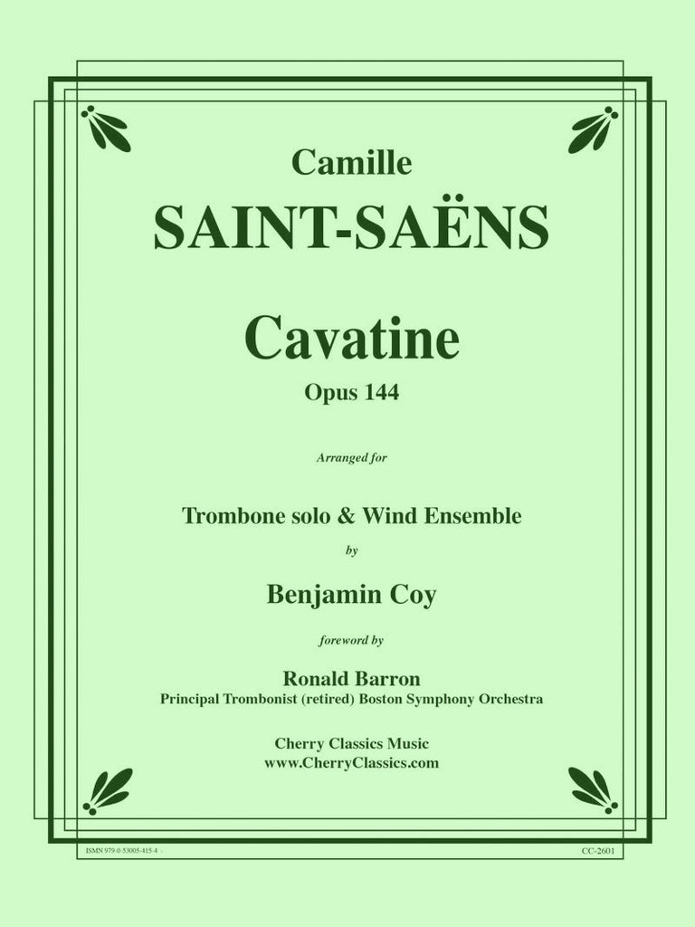 Saint-Saens - Cavatine for Trombone and Wind Ensemble - Cherry Classics Music