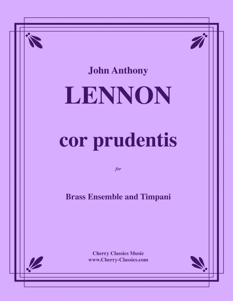 Lennon - cor prudentis for Large Brass Ensemble and Timpani - Cherry Classics Music