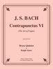 Bach - Contrapunctus VI from The Art of Fugue for Brass Quintet - Cherry Classics Music