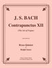 Bach - Contrapunctus XII from The Art of Fugue for Brass Quintet - Cherry Classics Music