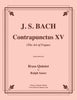 Bach - Contrapunctus XV from The Art of Fugue for Brass Quintet - Cherry Classics Music