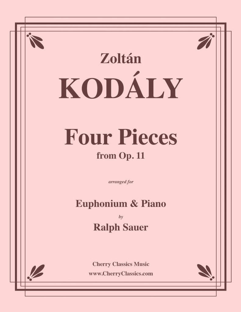 Kodaly - Four Pieces from Op. 11 for Euphonium and Piano - Cherry Classics Music
