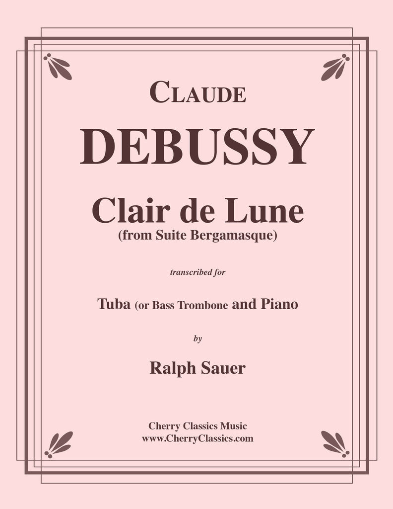 Debussy - Clair de Lune from Suite Bergamasque for Tuba or Bass Trombone and Piano - Cherry Classics Music