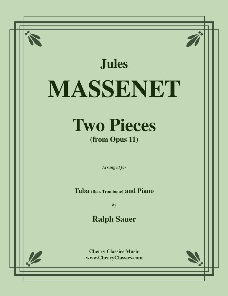 Massenet - Two Pieces from Opus 11 for Tuba or Bass Trombone and Piano - Cherry Classics Music