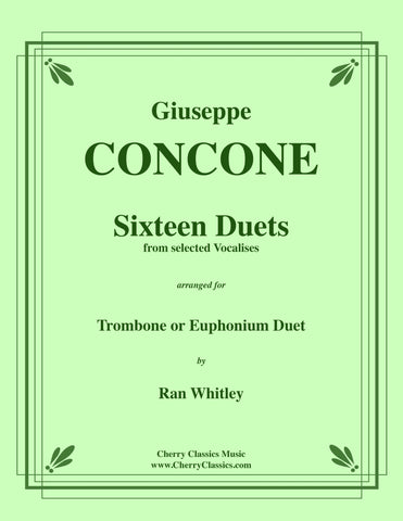 Melodious Duets from Rochut-Bordogni Etudes (1-60) - Book 1 complete for Alto and Tenor Trombone