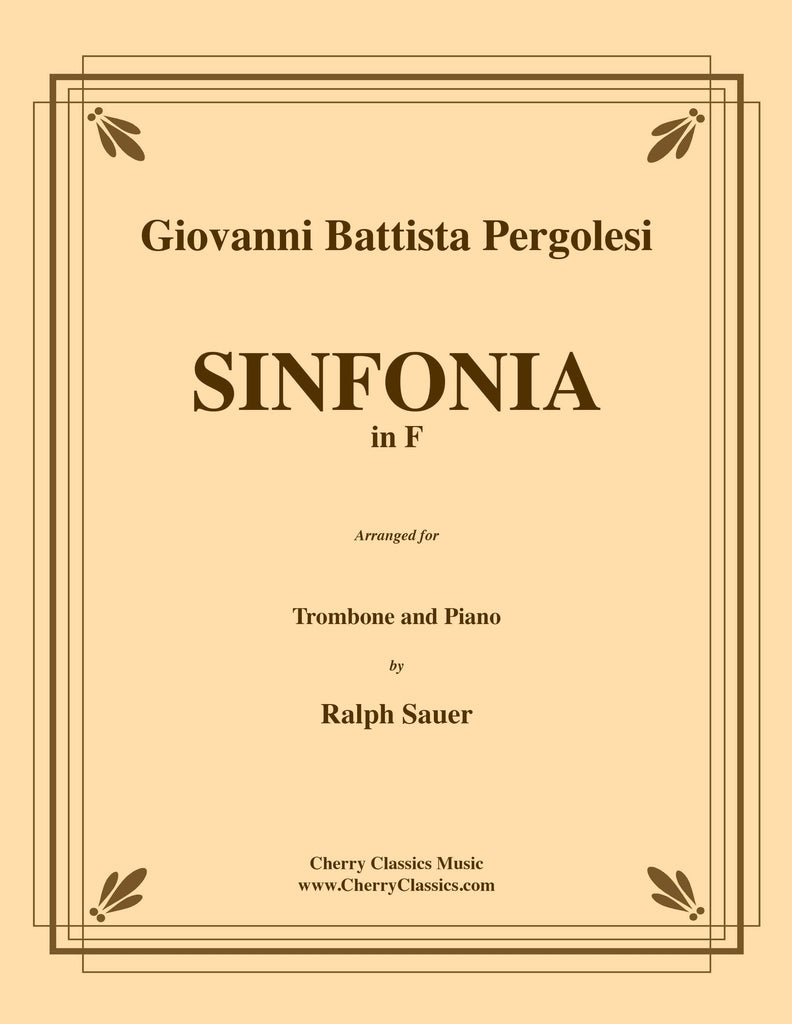 Pergolesi - Sinfonia in F for Trombone & Piano - Cherry Classics Music