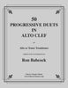 Babcock - 50 Progressive Duets in Alto Clef for Trombones - Cherry Classics Music