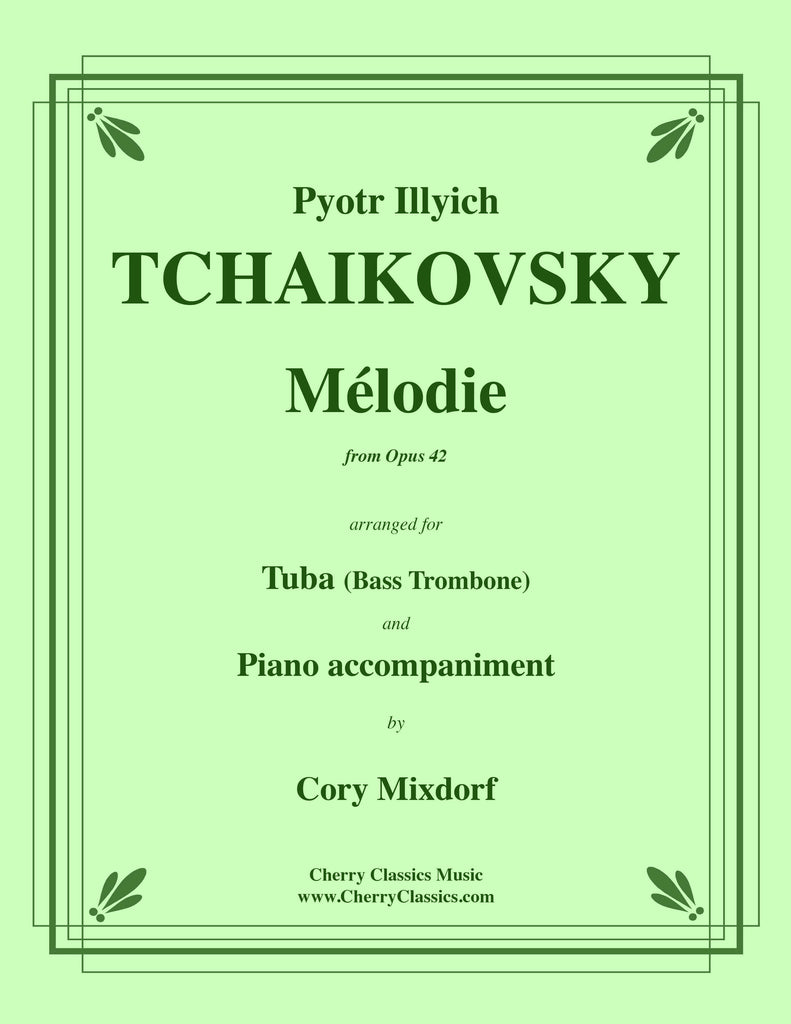 Tchaikovsky - Mélodie from Op. 42 for Tuba or Bass Trombone and Piano - Cherry Classics Music