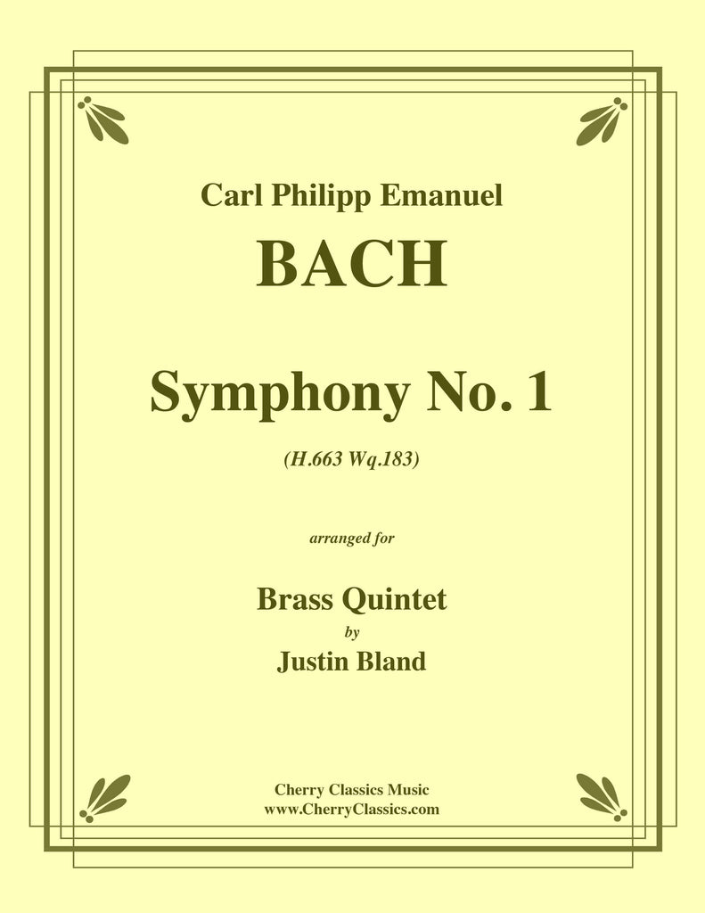 BachCPE - Symphony No. 1 for Brass Quintet by C. P. E. Bach - Cherry Classics Music