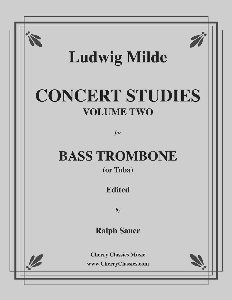 Milde - Concert Studies for Bass Trombone or Tuba, Volume 2 - Cherry Classics Music