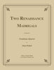 Various - Two Renaissance Madrigals for Trombone Quartet - Cherry Classics Music