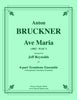 Bruckner - Ave Maria (1882 - WAB 7) for 4-part Trombone Ensemble with optional contrabass trombone - Cherry Classics Music