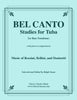 Various - Bel Canto Studies for Tuba or Bass Trombone with Piano accompaniment - Cherry Classics Music