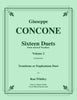 Concone - Sixteen Duets from selected Vocalises for Trombone or Euphonium, Volume 2 adapted by Ran Whitley - Cherry Classics Music