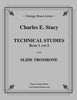 Stacy - Technical Studies for the Slide Trombone, Books 1 and 2 - Cherry Classics Music