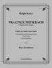 Sauer - Practice With Bach for the Bass Trombone, Volumes 1, 2, and 3 complete - Cherry Classics Music