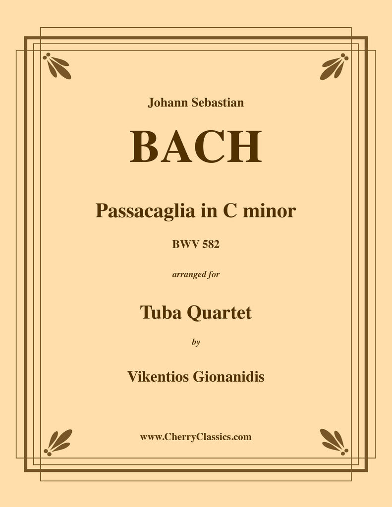 Bach - Passacaglia in C minor BWV 582 for Tuba Quartet - Cherry Classics Music