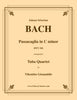Bach - Passacaglia in C minor BWV 582 for Tuba Quartet - Cherry Classics Music