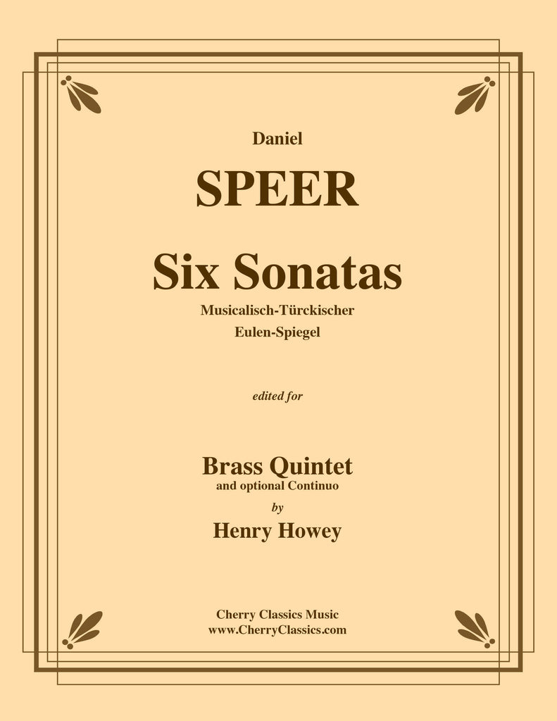 Speer - Six Sonatas for Brass Quintet - Cherry Classics Music