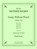 Mendelssohn - Songs Without Words, Volume Two for Euphonium and Piano