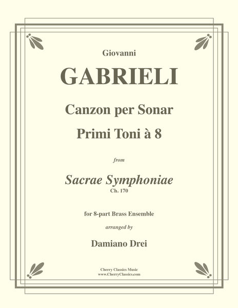 Gabrieli - Canzon per Sonar Primi toni à 8 for 8-part Brass