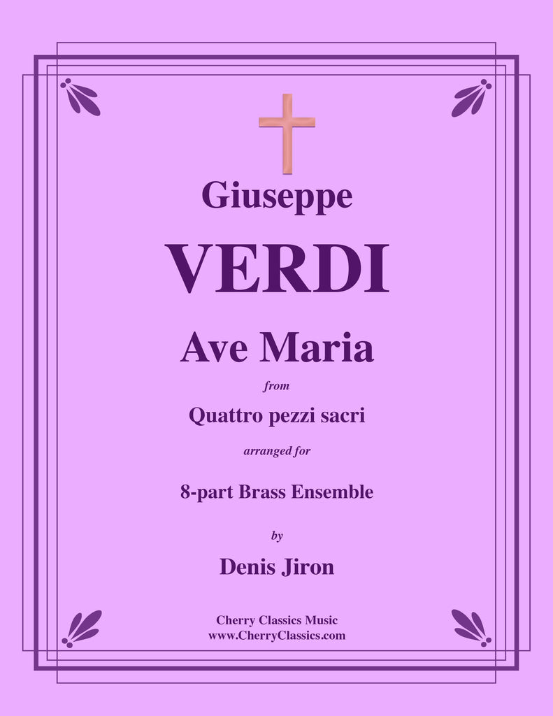 Verdi - Ave Maria for 8-part Brass Ensemble