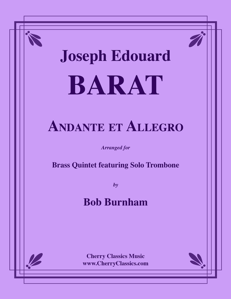 Barat - Andante et Allegro for Brass Quintet featuring Solo Trombone