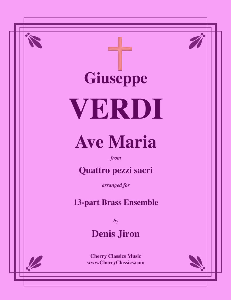 Verdi - Ave Maria for 13-part Brass Ensemble