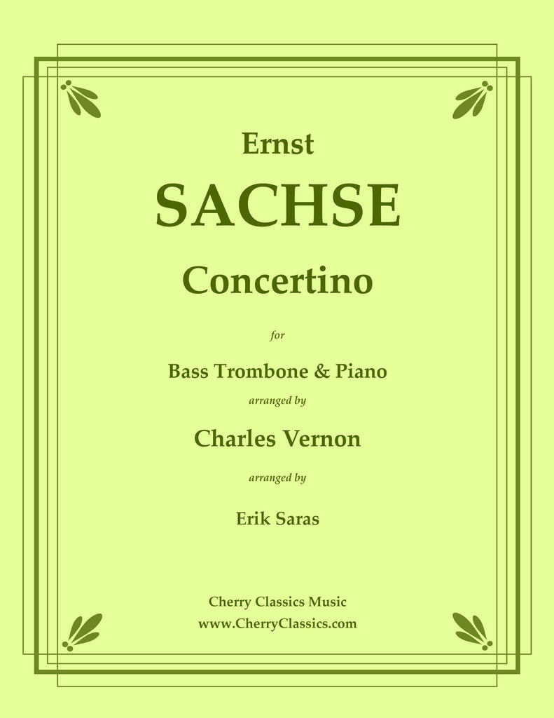 Sachse - Concertino for Bass Trombone or Tuba and Piano