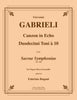 Gabrieli - Canzon in Echo Duodecimi Toni a 10 for Brass Ensemble