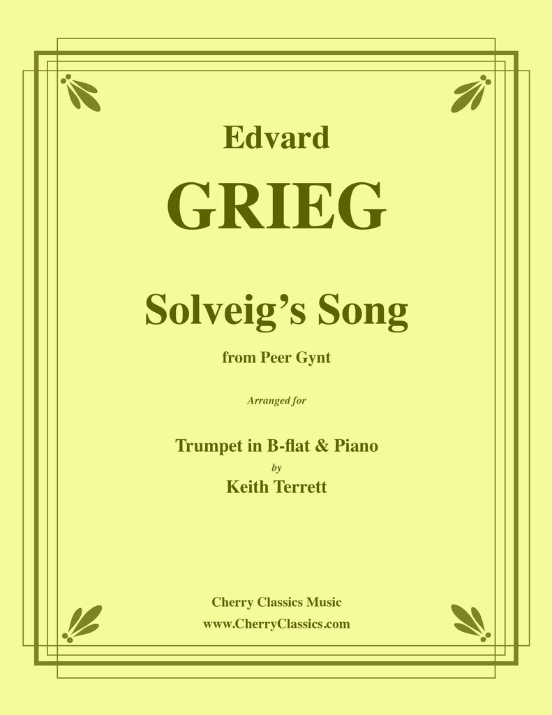 Grieg - Solveig's Song from Peer Gynt for Trumpet in B-flat and Piano
